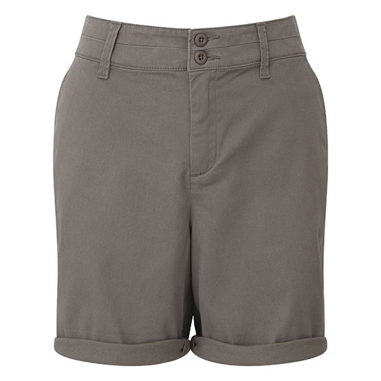 Damskie lekkie szorty chino AQ068 - Slate