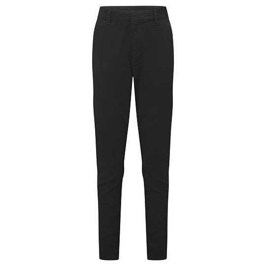 Damskie chinosy slim fit AQ069 - Stay Black