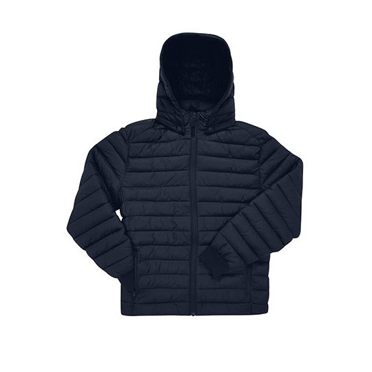 Kurtka Puchowa Z Odpinanym Kapturem BCJG001 - Navy