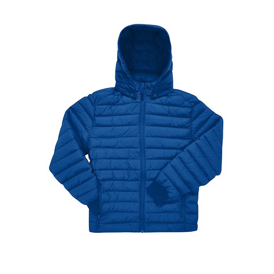 Kurtka Puchowa Z Odpinanym Kapturem BCJG001 - Royal Blue