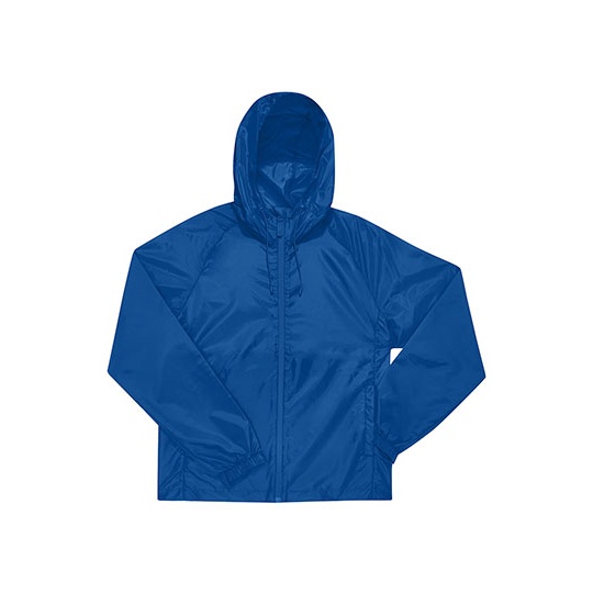 Kurtka Wiatrowka Poliester Recykling Wodoodporna Oddychajaca BCJG004 - Royal Blue