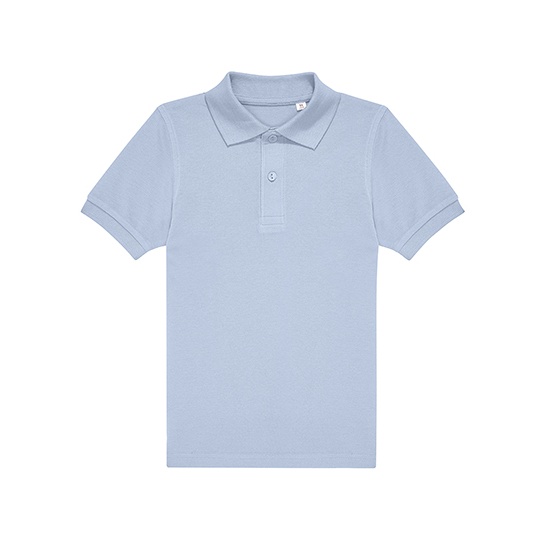 Koszulka Polo Dziecięca Bawełniana Pika BCPK001 - Blush Blue