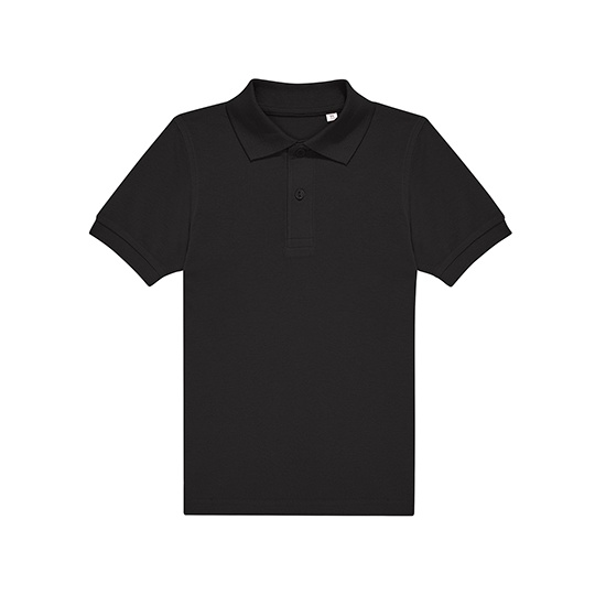 Koszulka Polo Dziecieca Bawelniana Pika BCPK001 - Black