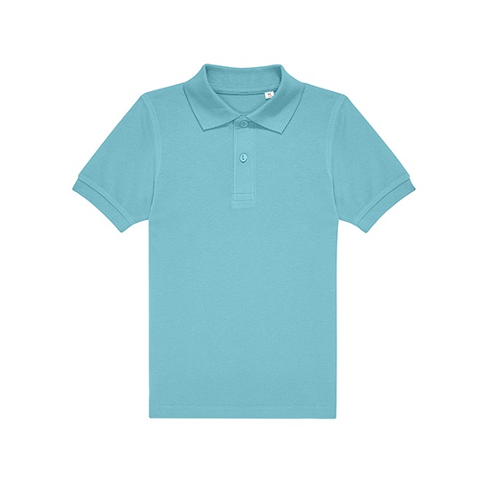 Koszulka Polo Dziecięca Bawełniana Pika BCPK001 - Meta Turquoise