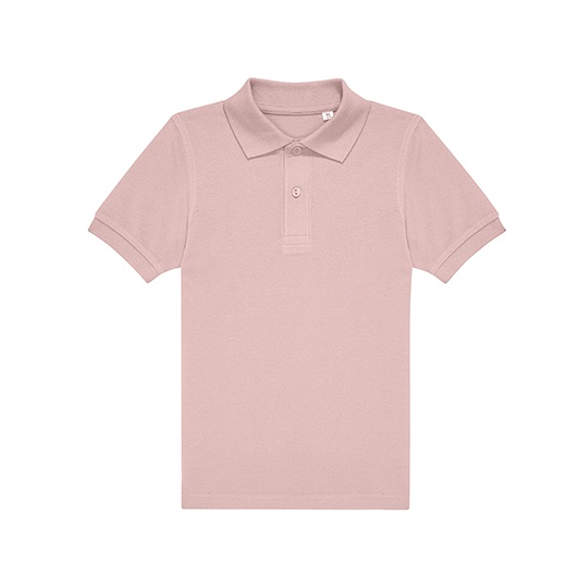 Koszulka Polo Dziecieca Bawelniana Pika BCPK001 - Blush Pink