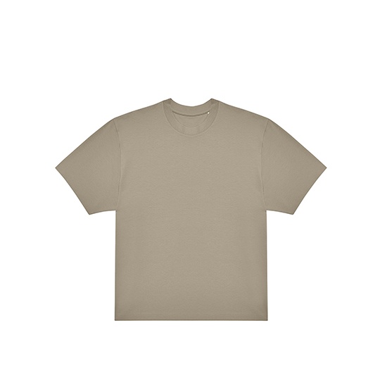 T-shirt Oversize Bawelniany BCTG001 - Mastic