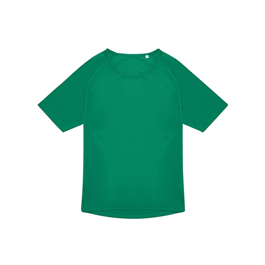 Koszulka Sportowa Raglanowa Poliester Recykling BCTG003 - Kelly Green