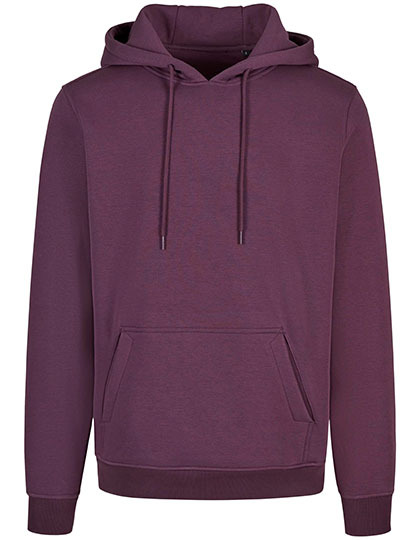 Bluza z Kapturem Prosty Klasyczny Bawełna Organiczna 350 g m² NM010 - Plum Purple