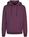 Bluza z Kapturem Prosty Klasyczny Bawełna Organiczna 350 g m² NM010 - Plum Purple