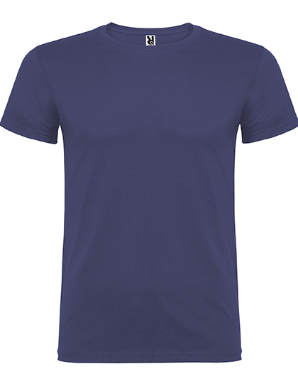 Koszulka Meska Krotki Rekaw Bawelniana RY6554 - Denim Blue 86