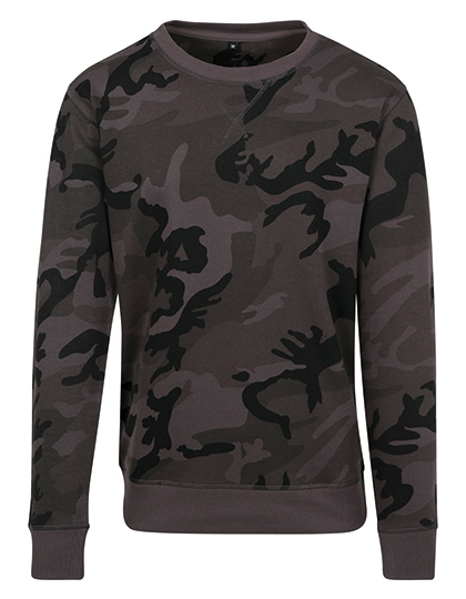 Bluza Dresowa Meska Dlugi Kroj Bawelna Poliester BY110 - Dark Camo