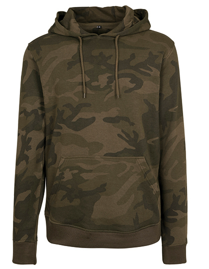 Bluza z kapturem oversize BY111 - Olive Camo