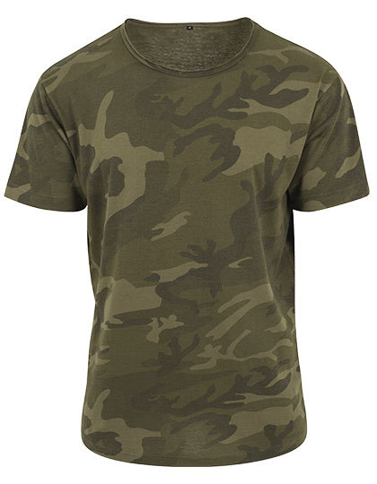 T-shirt oversize BY079 - Olive Camo