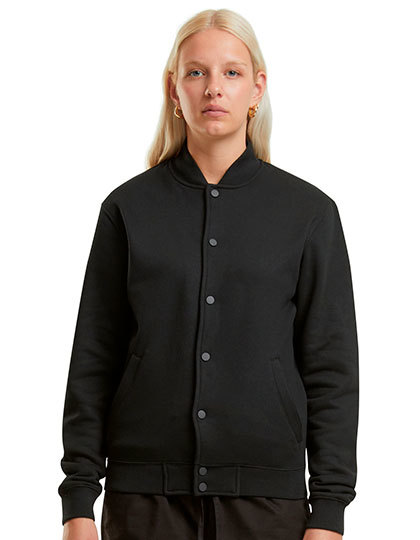 Kurtka college z guzikami NM021 - Black