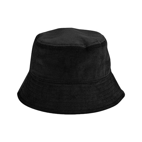 Kapelusz Bucket Bawelna Organiczna Sztruksowa CB687 - Black