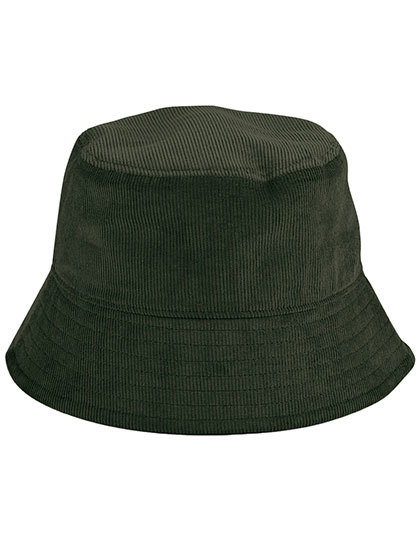 Kapelusz Bucket Bawełna Organiczna Sztruksowa CB687 - Forest Night