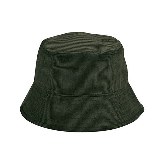 Kapelusz Bucket Bawelna Organiczna Sztruksowa CB687 - Forest Night