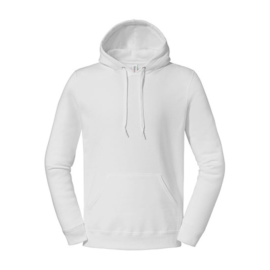 Bluza z Kapturem Bawelniana Odprowadzajaca Wilgoc JZ700M - White