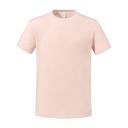 T-shirt klasyczny z bawelna czesana JZ0460M - Blush Pink