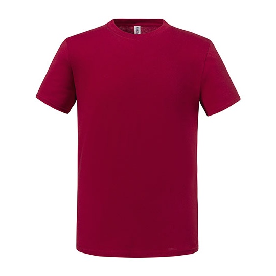 T-shirt klasyczny z bawelna czesana JZ0460M - Cardinal