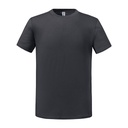 T-shirt klasyczny z bawelna czesana JZ0460M - Charcoal Grey