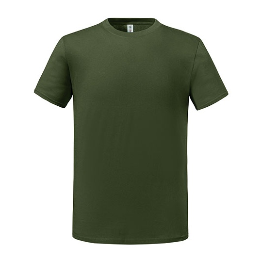 T-shirt klasyczny z bawelna czesana JZ0460M - Military Green