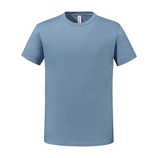 T-shirt klasyczny z bawelna czesana JZ0460M - Mineral Blue