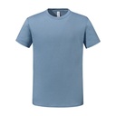 T-shirt klasyczny z bawelna czesana JZ0460M - Mineral Blue