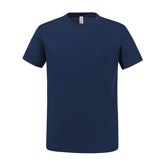 T-shirt klasyczny z bawełna czesana JZ0460M - Navy
