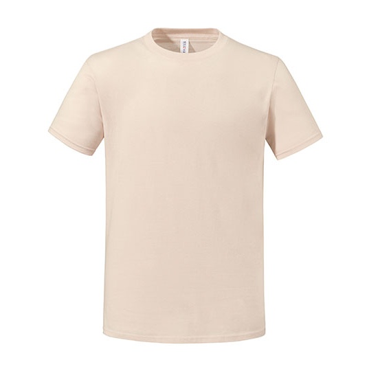 T-shirt klasyczny z bawelna czesana JZ0460M - Sandstone