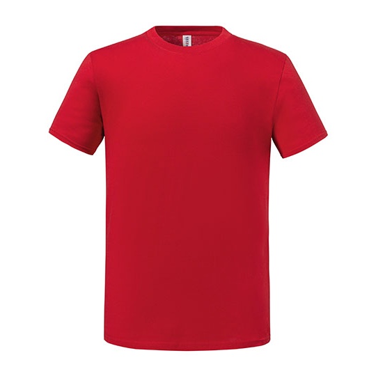 T-shirt klasyczny z bawelna czesana JZ0460M - True Red