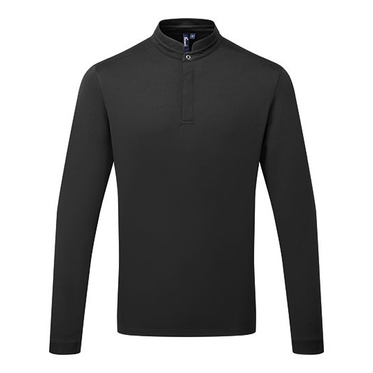 Koszula kucharska męska z długim rękawem PW647 - Black