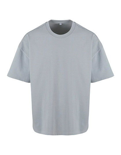 T-shirt Oversize Bawełniany NM004 - Light Asphalt