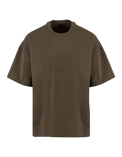 T-shirt Oversize Bawełniany NM004 - Olive