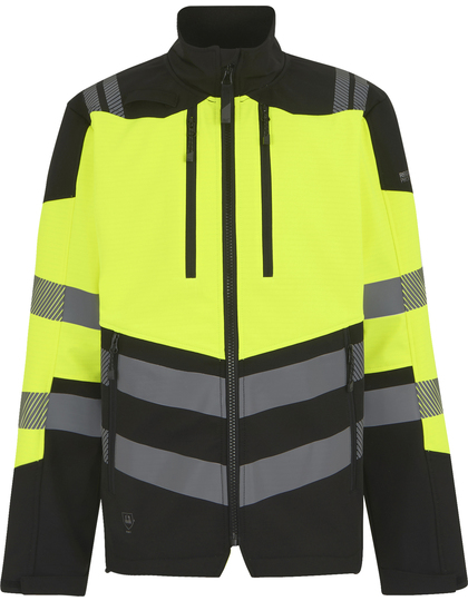 Kurtka Softshell Hi-Vis RG760 - Black & Yellow