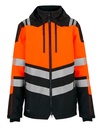 Kurtka Wodoodporna Ripstop Hi-Vis RG550 - Black & Orange