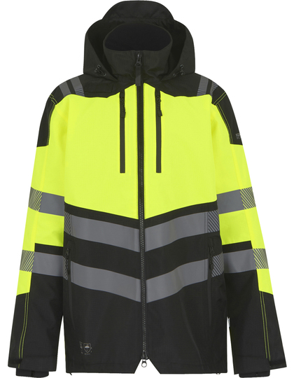 Kurtka Wodoodporna Ripstop Hi-Vis RG550 - Black & Yellow