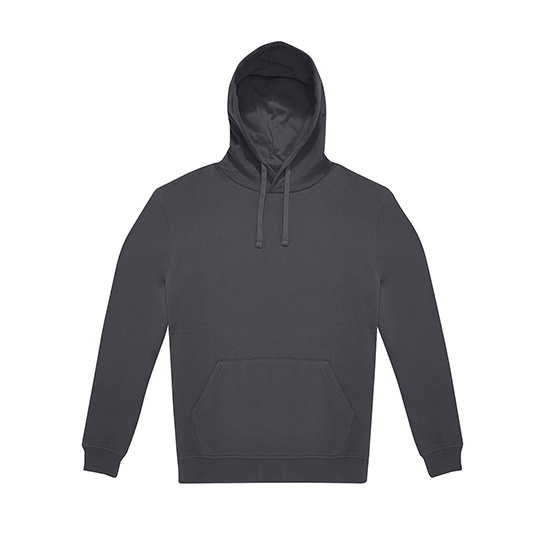 Bluza Klasyczna Bawelniana Recyklingowa BCWG008 - Dark Grey (Solid)