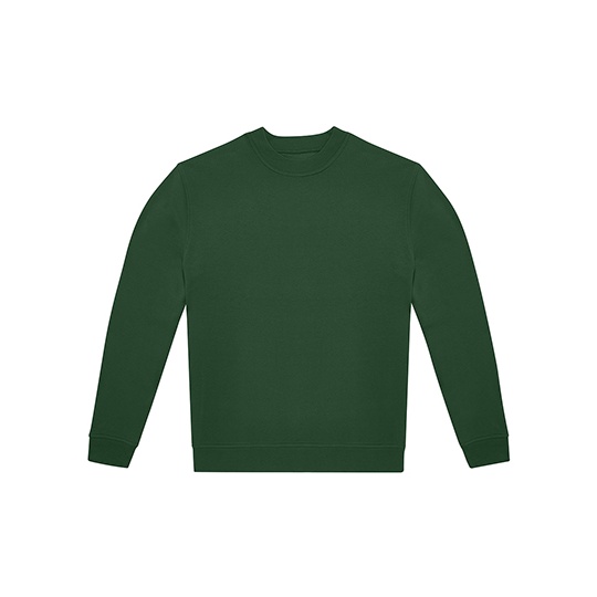Bluza Klasyczna Swobodna Bawelniana Czesana BCWG004 - Bottle Green