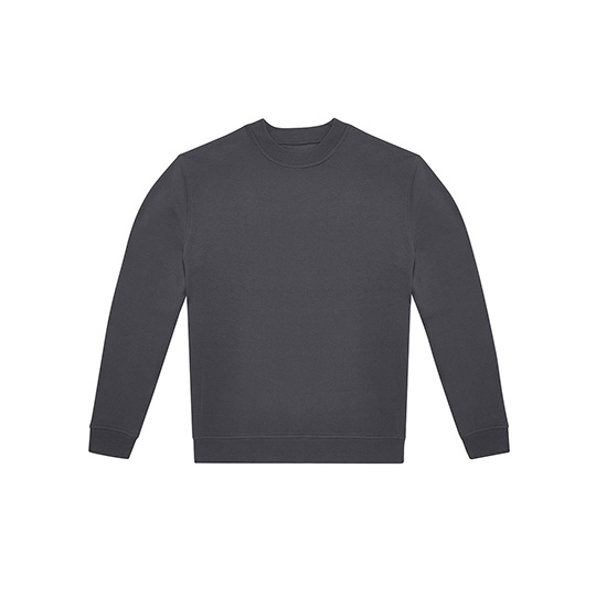 Bluza Klasyczna Swobodna Bawelniana Czesana BCWG004 - Dark Grey (Solid)