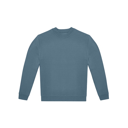 Bluza Klasyczna Swobodna Bawelniana Czesana BCWG004 - Nordic Blue