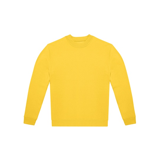Bluza Klasyczna Swobodna Bawelniana Czesana BCWG004 - Pop Yellow