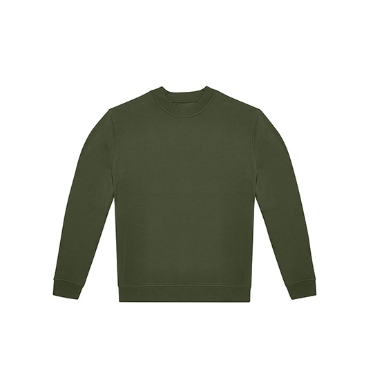 Bluza Klasyczna Swobodna Bawelniana Czesana BCWG004 - Urban Khaki