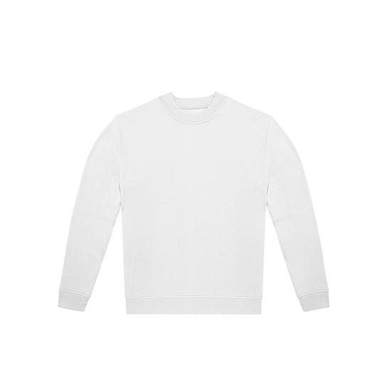 Bluza Klasyczna Swobodna Bawelniana Czesana BCWG004 - White