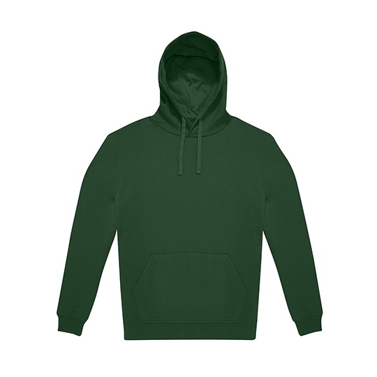 Bluza Klasyczna Bawelniana Czesana z Recyklingu BCWG005 - Bottle Green