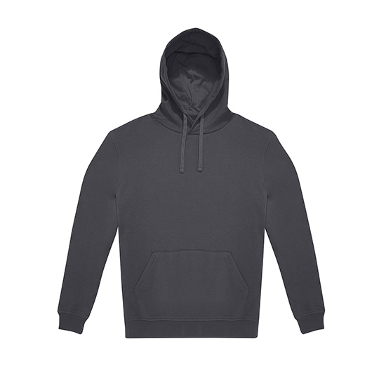 Bluza Klasyczna Bawelniana Czesana z Recyklingu BCWG005 - Dark Grey (Solid)