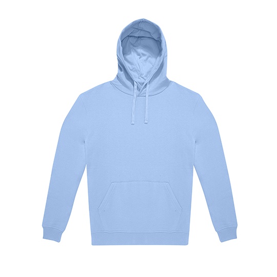 Bluza Klasyczna Bawelniana Czesana z Recyklingu BCWG005 - Lotus Blue