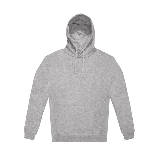 Bluza Klasyczna Bawelniana Czesana z Recyklingu BCWG005 - Sport Grey (Heather)