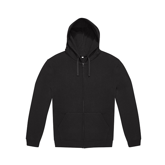 Bluza z Kapturem Klasyczna Luzna Bawelniana z Recyklingu BCWG006 - Black