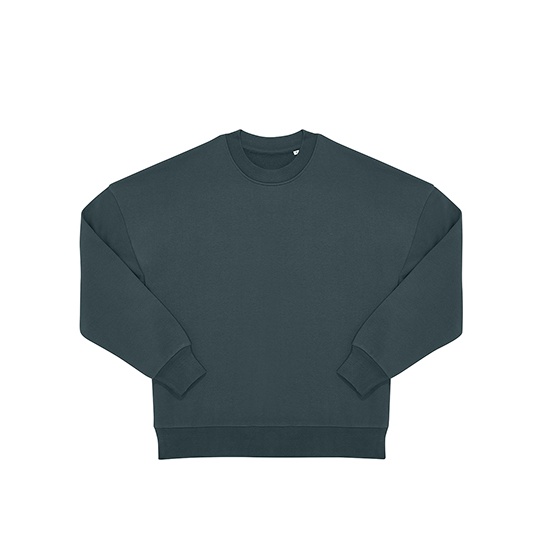 Bluza Oversize Bawełniana Recykling BCWG001 - Amalfi Teal